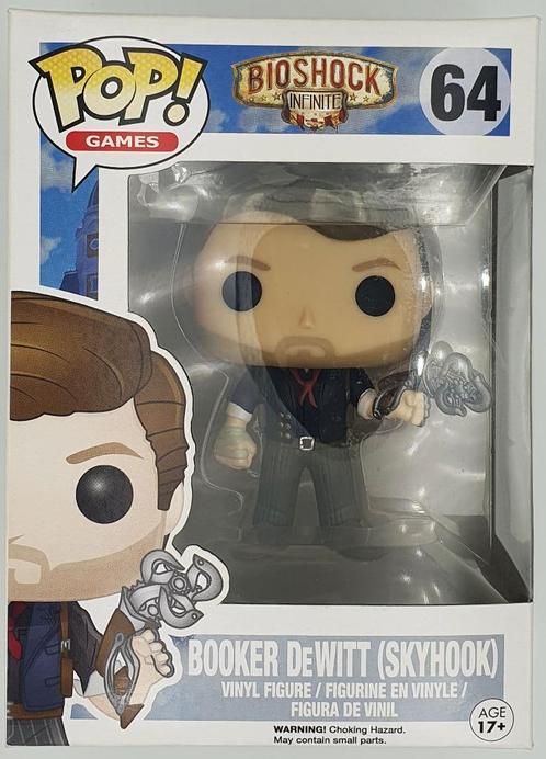 Funko POP Bioshock Infinite - Booker DeWITT (Skyhook) (64), Verzamelen, Poppetjes en Figuurtjes, Zo goed als nieuw, Ophalen of Verzenden