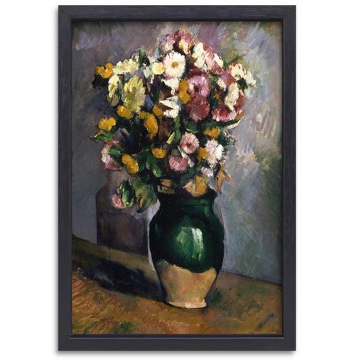 Stilleven met bloemen in een olijfkruik - Paul Cézanne canva, Huis en Inrichting, Woonaccessoires | Schilderijen, Tekeningen en Foto's