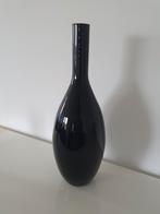 Vase en verre Leonardo noir 50cm, Maison & Meubles, Comme neuf, Enlèvement ou Envoi, Verre