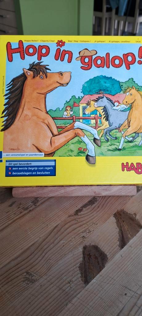 Haba Hop in Galop, Hobby en Vrije tijd, Gezelschapsspellen | Kaartspellen, Zo goed als nieuw, Een of twee spelers, Drie of vier spelers