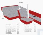 Bekleding PV544 wielkast bekleding rechts achter grijs rood, Ophalen of Verzenden, Nieuw