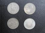 4 zilver verzamelmunten 5 Deutsche Mark, Enlèvement ou Envoi, Monnaie en vrac, Argent, Allemagne