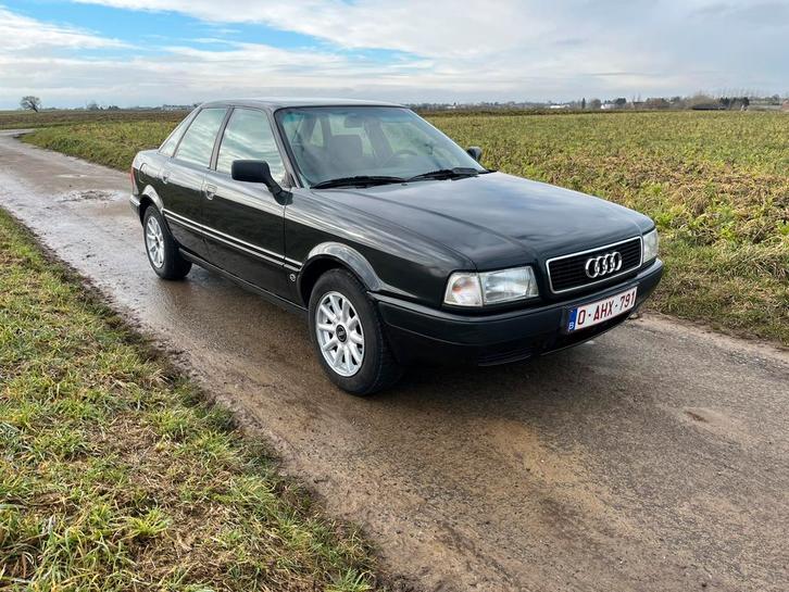 Audi 80 b4 2.0 90cv, Auto's, Audi, Particulier, Benzine, Handgeschakeld, Zwart, Zwart, Voorwielaandrijving, Ophalen