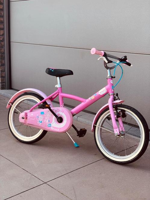 Meisjes fiets B’Twin princess, Fietsen en Brommers, Fietsen | Meisjes, Gebruikt, 16 inch, Handrem, Ophalen