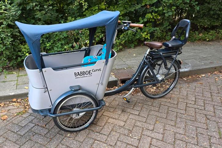Elektrische Babboe Curve Bakfiets met extra's, Fietsen en Brommers, Fietsen | Bakfietsen, Ophalen