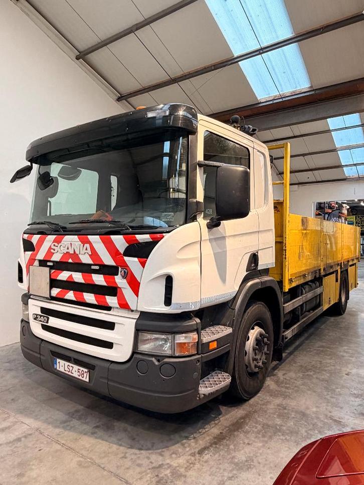 Scania P340 – Open Laadbak – 2005, Auto's, Vrachtwagens, Bedrijf, ABS, Boordcomputer, Centrale vergrendeling, Climate control