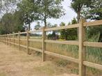 13. Houten omheining | tuinomheining | afrastering, Weidegang, 4 paarden of pony's of meer