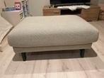 Grote stevige poef te koop, beige / ecru, Huis en Inrichting, Zetels | Voetbanken en poefs, Ophalen, Gebruikt