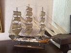 Houten modelzeilschip, Ophalen