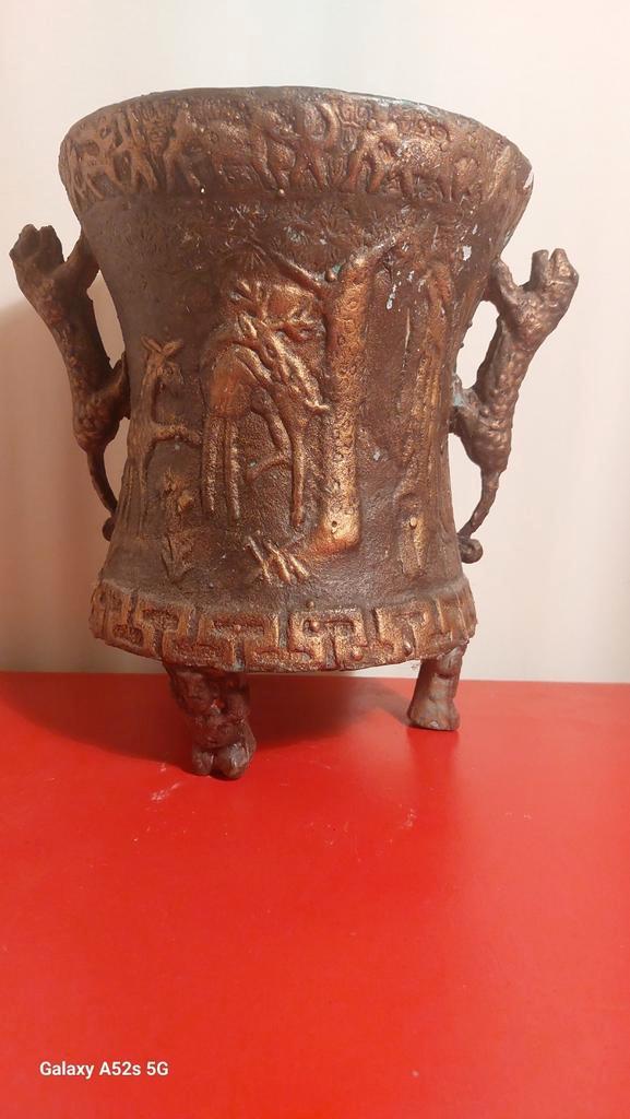 Prachtige Bronze Afrikaanse Mortier., Antiek en Kunst, Antiek | Brons en Koper, Brons, Ophalen of Verzenden