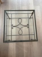 Bijzettafel met glazen tafelblad, Moins de 55 cm, Verre, Enlèvement, Carré