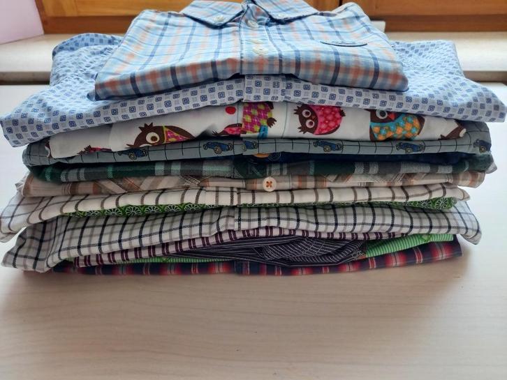 Nieuwstaat, pakket jongenskledij maat 104 hemdjes, Kinderen en Baby's, Kinderkleding | Maat 104, Zo goed als nieuw, Jongen, Overhemd of Blouse