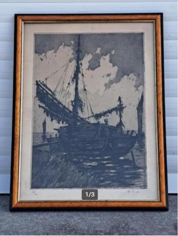 Gravure signe kurt peiser beschikbaar voor biedingen