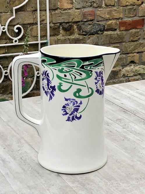 Art nouveau lampetkan Nimy, Antiek en Kunst, Antiek | Porselein, Ophalen of Verzenden