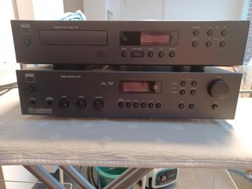 Nad stereo receiver type 712.  Nad compact disc player 512., Ophalen, Gebruikt, Stereo, Overige merken