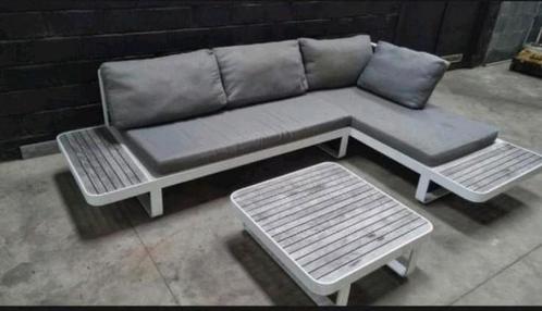 Tuinset teak aluminium, Tuin en Terras, Tuinsets en Loungesets, Gebruikt, Loungeset, Aluminium, Ophalen
