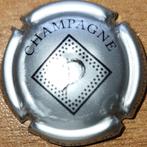 Champagnecapsule DEROUSSY-DUBOIS zilver & zwart nr 01, Nieuw, Frankrijk, Ophalen of Verzenden, Champagne