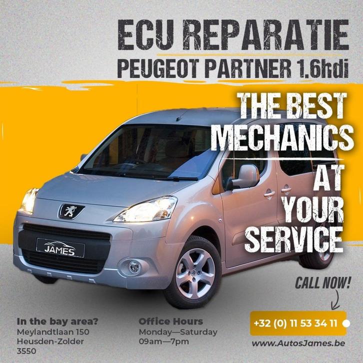 peugeot partner edc16c34 ecu reparatie, Auto-onderdelen, Dashboard en Schakelaars, Peugeot, Gebruikt, Ophalen of Verzenden