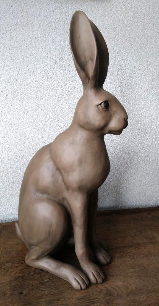 GROTE Haas easter 62 cm hoog pasen zeldzaam dier wild, Diversen, Pasen, Ophalen of Verzenden