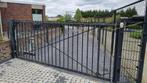 Gegalvaniseerde poort en hekwerk, Tuin en Terras, Tuinhekken en Hekwerk, Ophalen, Met poort, Gebruikt, Spijlenhekwerk