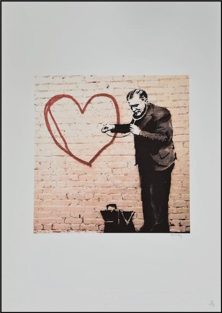 Banksy - Hearts Doctor, Antiek en Kunst, Kunst | Litho's en Zeefdrukken, Ophalen of Verzenden