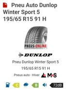 Pneus hiver Dunlop Winter Sport 5.    195/65R1591H, Tickets en Kaartjes