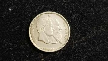 1 Franc - Leopold II Independence  beschikbaar voor biedingen