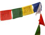 Tibetaanse gebedsvlaggetjes Small, slinger van 10 vlaggetjes, Verzamelen, Religie, Nieuw, Overige typen, Ophalen of Verzenden