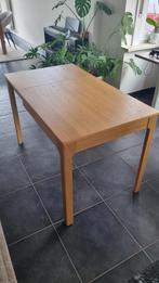 Uitschuifbare tafel, eiken, 80/120x70, Ophalen, Zo goed als nieuw, Rechthoekig
