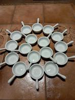 Set van 17 porseleinen aperitiefpannen, Huis en Inrichting, Keuken | Servies, Overige typen, Ophalen of Verzenden, Zo goed als nieuw