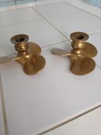 Deux chandeliers en laiton (peuvent être vendus séparément), Antiquités & Art, Antiquités | Bronze & Cuivre, Enlèvement