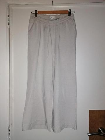 Zwangerschapsbroek h&m wit linnen small beschikbaar voor biedingen