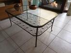 Salontafel met glas, Ophalen, Zo goed als nieuw, Glas