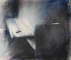 Schilderij groenblauw – Olieverf op doek – Axel2/3, Ophalen