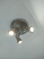 Plafondlamp (metaal) - 3 spots, Maison & Meubles, Lampes | Plafonniers, Enlèvement, Métal