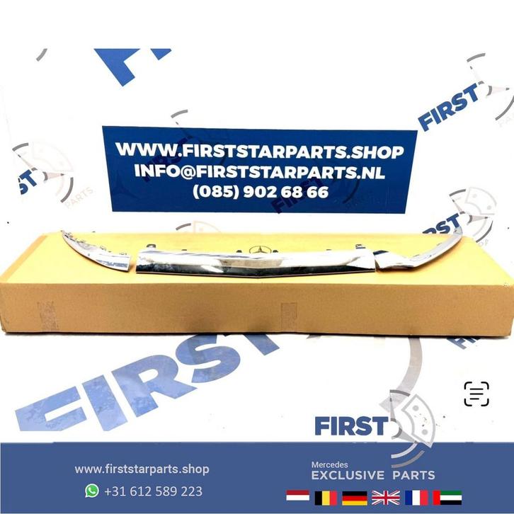 W205 BUMPER LIP AMG CHROME VOORBUMPER SPOILER CHROOM BUMPERL, Autos : Pièces & Accessoires, Autres pièces automobiles, Mercedes-Benz