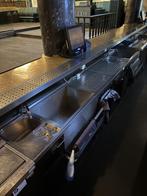 bloc évier triple Inox (Largeur 314 - Hauteur 4cm), Enlèvement, Utilisé, Inox, Lavabo