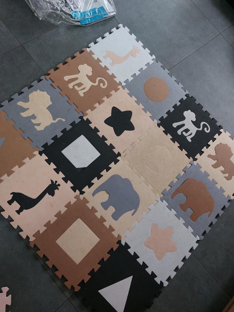 Tapis de jeu pour bébé avec pièces circonférentielles, Enlèvement