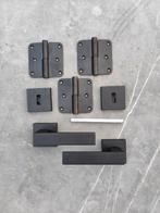 HDD deurklinken set Cubica met scharnieren, Ophalen of Verzenden, Zo goed als nieuw, Overige materialen, Klink of Kruk