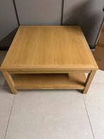 Salontafel, Huis en Inrichting, Tafels | Sidetables, Ophalen, Zo goed als nieuw, Vierkant, Eikenhout