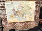 Oude  schoolkaart    van  europa, Antiek en Kunst, Ophalen