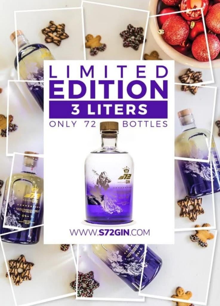 3 liter fles Gin S72 stefan everts limited edition nr41/72, Ophalen, Nieuw