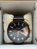 Diesel Mega Chief Chronograaf Zwart & Rose Goud, Ophalen of Verzenden, Zo goed als nieuw, Goud