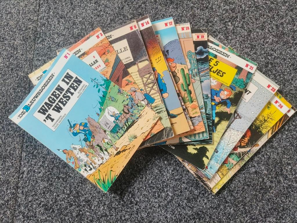 13 strips De Blauwbloezen, Livres, BD, Utilisé, Plusieurs BD, Enlèvement ou Envoi