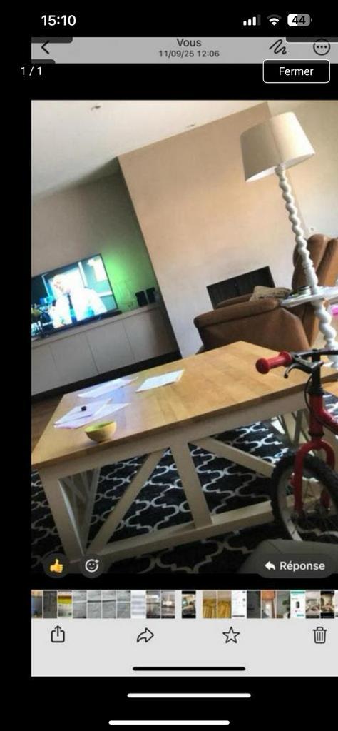 A donner tres belle table bois massif tres grande, Huis en Inrichting, Tafels | Salontafels, Zo goed als nieuw, Minder dan 50 cm