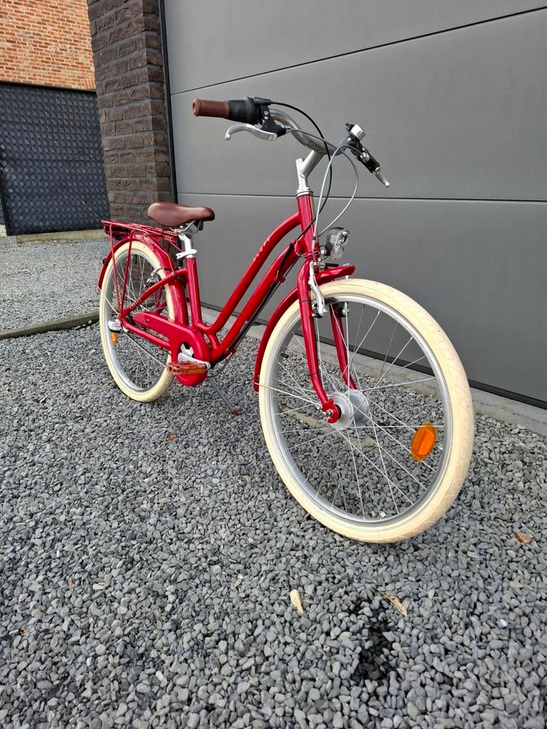 Meisjesfiets 24 inch Elops 900 Shimano 3 versnellingen, Fietsen en Brommers, Ophalen, 24 inch, Versnellingen