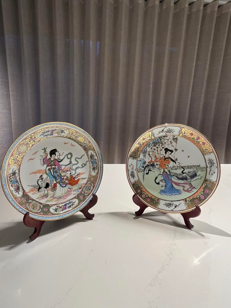 Set van 2 Chinese borden, Antiek en Kunst, Ophalen