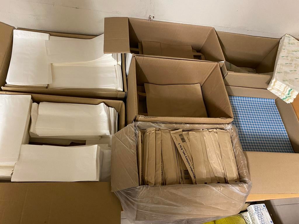 Lot Verpakkingsmateriaal - Zakjes & Bestek, Ophalen, Zo goed als nieuw