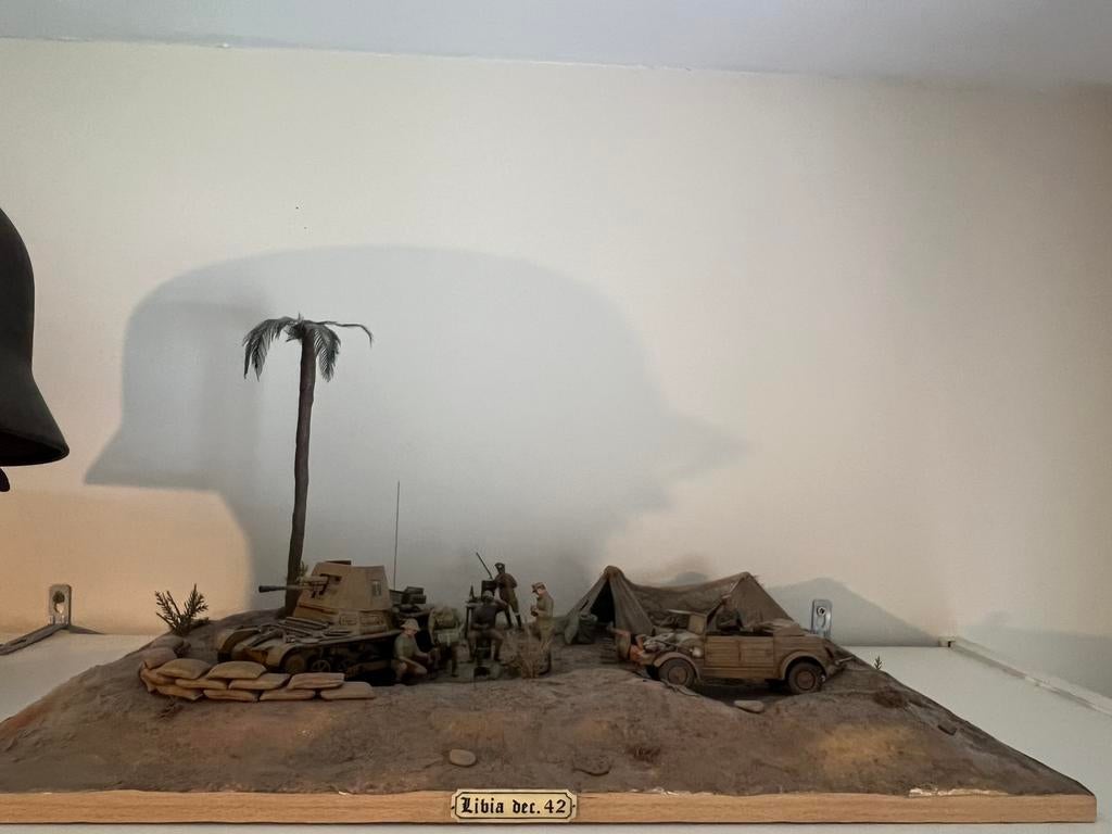 Diorama Libië 1942, Verzamelen, Militaria | Tweede Wereldoorlog, Verzenden