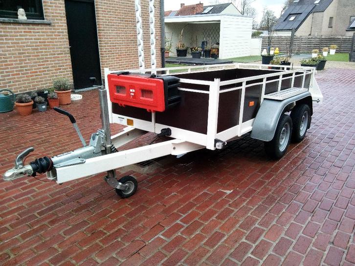 Aanhangwagen dubbele as geremd Bj 09/2022 MTM 2500kg, Auto diversen, Aanhangers en Bagagewagens, Gebruikt, Ophalen